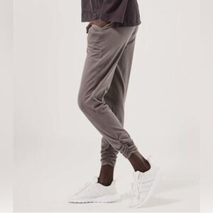 Pact Womens Draped Jogger Pewter L